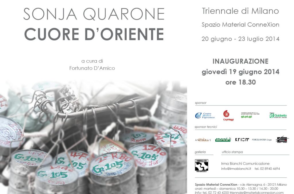 Sonja Quarone. Cuore D’oriente – 20.06.2014 / 23.07.2014