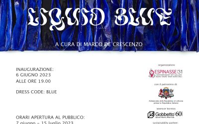 Le resine Gobbetto per “Liquid Blue” di Valentinaki